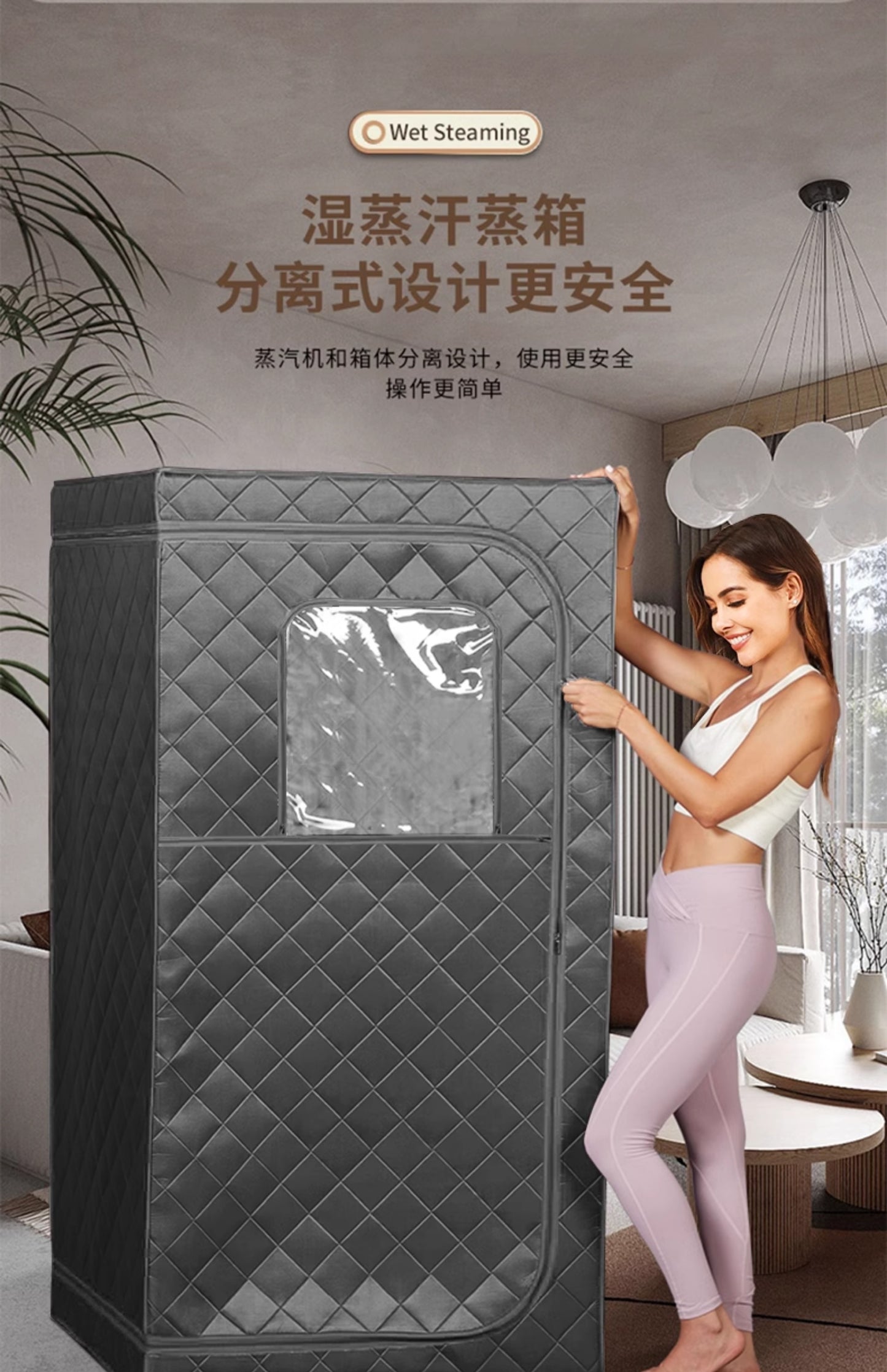 Sauna Machine For Home Whole Body Detoxification Family Space Capsule Sauna Room Steam Sweating Bath Tank Traditional Chinese Medicine Fumigation Bucket Machine Instrument