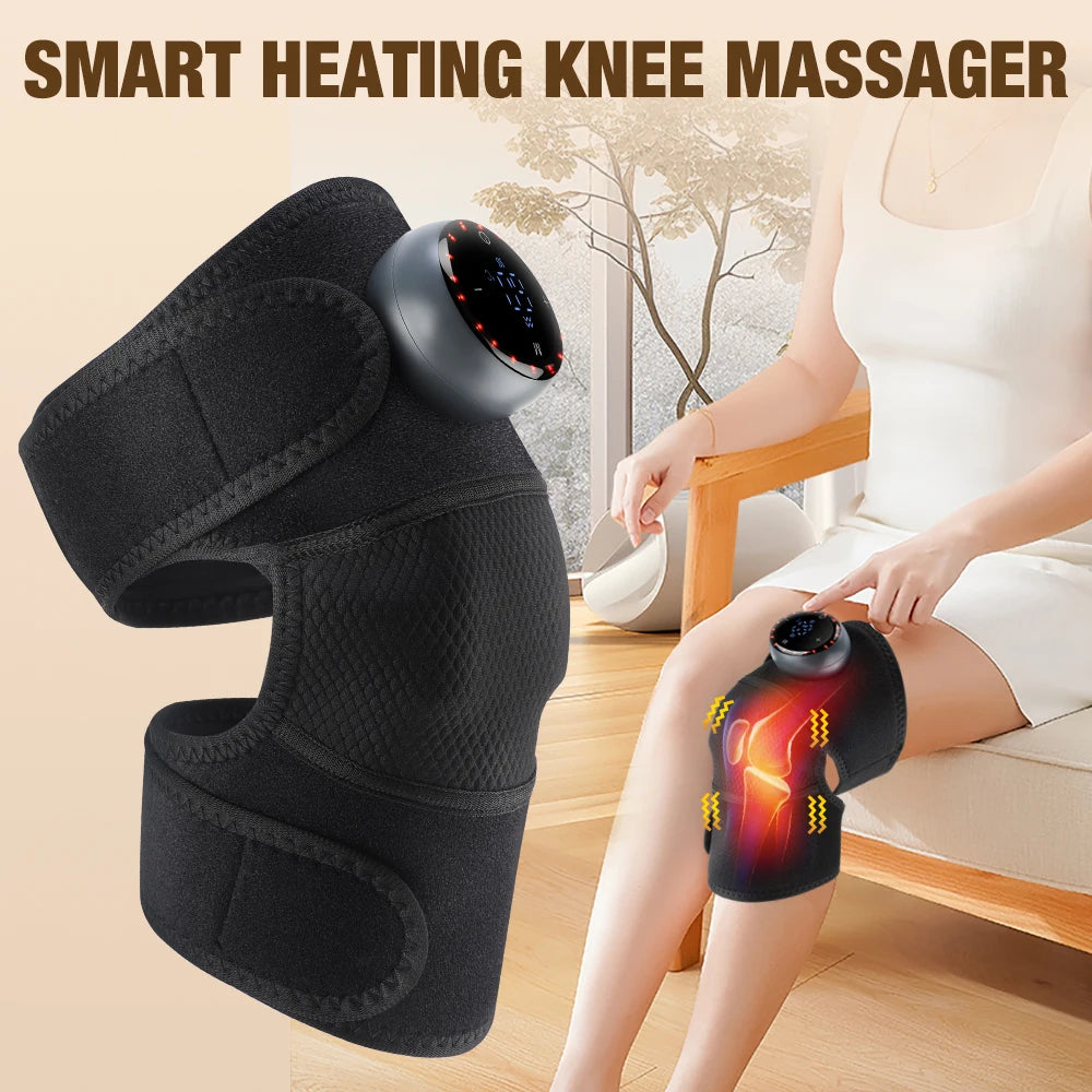 3-in-1 Heated Knee Massager Hot Compress Shoulder Elbow Pads With Electric Knee Heating Pad Physiotherapy To Relieve Joint Pain