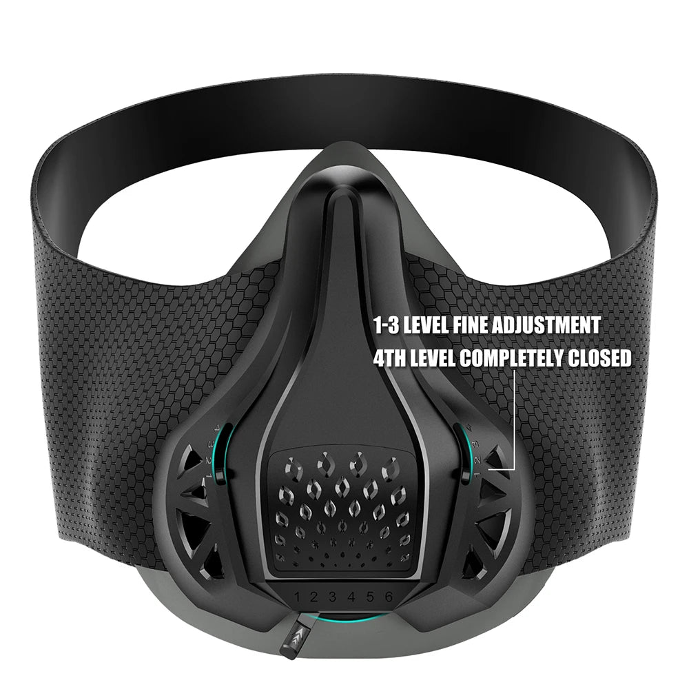 Sports Mask Adjustable 48 Breathing Levels Air Resistance Workout Running Gym Mask Fitness Exercise Physical Endurance Training