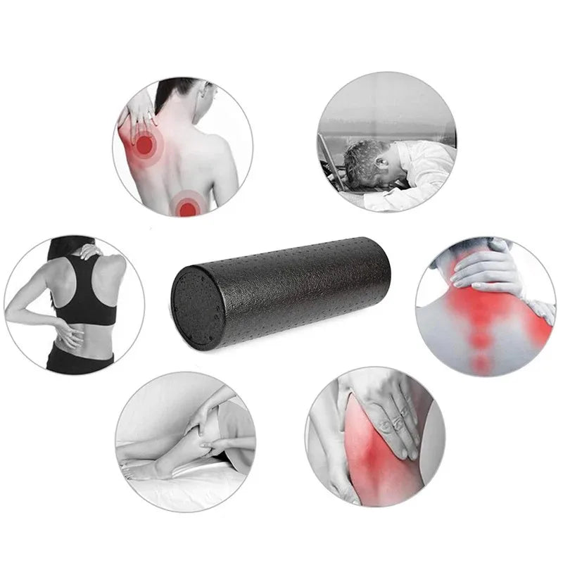 Yoga Column Gym Fitness Pilates Foam Roller Exercise Back Massage Roller Pain Muscle Self-Myofascial Release Fitness Equipment