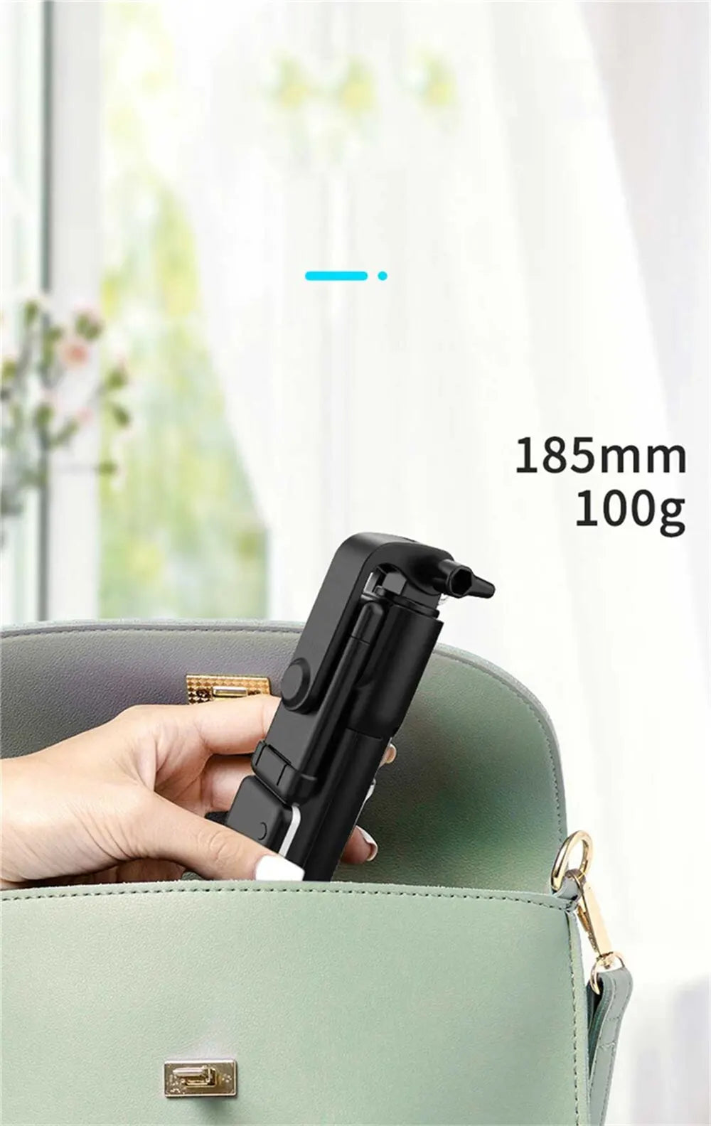 3 In 1 Selfie Stick Bluetooth Remote Tripod with Fill Light Foldable Bracket for Cell Smartphones for Tiktok Video Live Holder