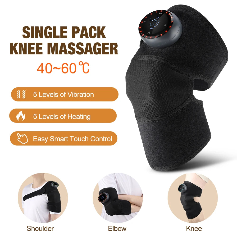 3-in-1 Heated Knee Massager Hot Compress Shoulder Elbow Pads With Electric Knee Heating Pad Physiotherapy To Relieve Joint Pain