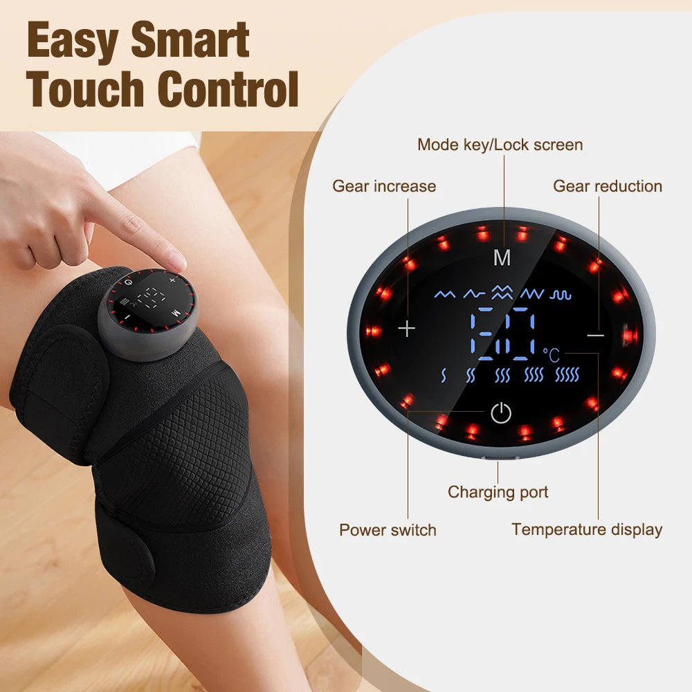 3-in-1 Heated Knee Massager Hot Compress Shoulder Elbow Pads With Electric Knee Heating Pad Physiotherapy To Relieve Joint Pain