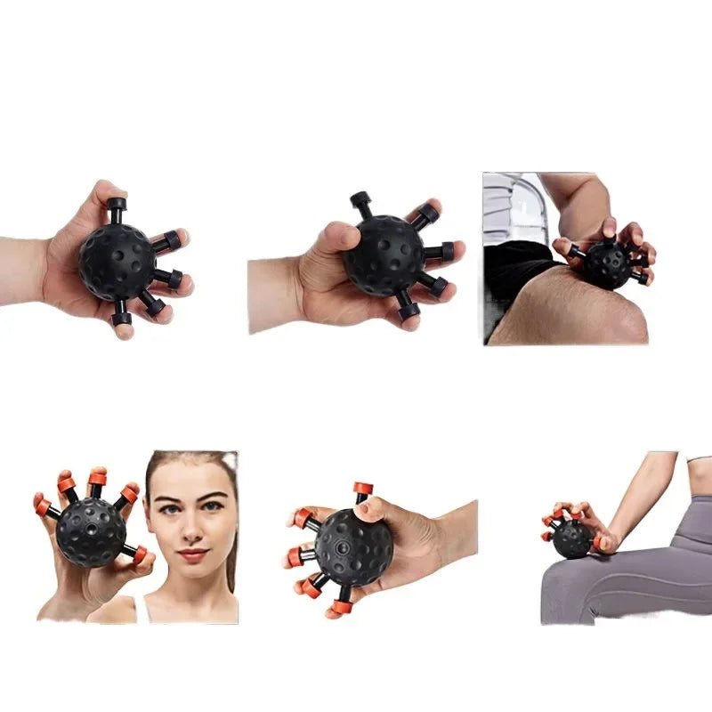 Finger Exerciser Trainer Hand Grip Strengthener Adjustable Power Training Hand Balls Gripper Exerciser Hand Strength Exercise