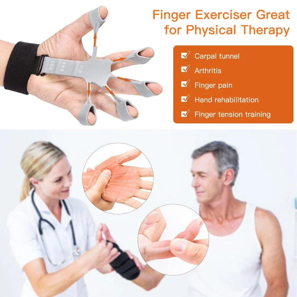 Silicone Finger Expander Finger Gripper Exerciser Finger Training Stretcher Recovery Physical Tool Hand Strengthener For Patient