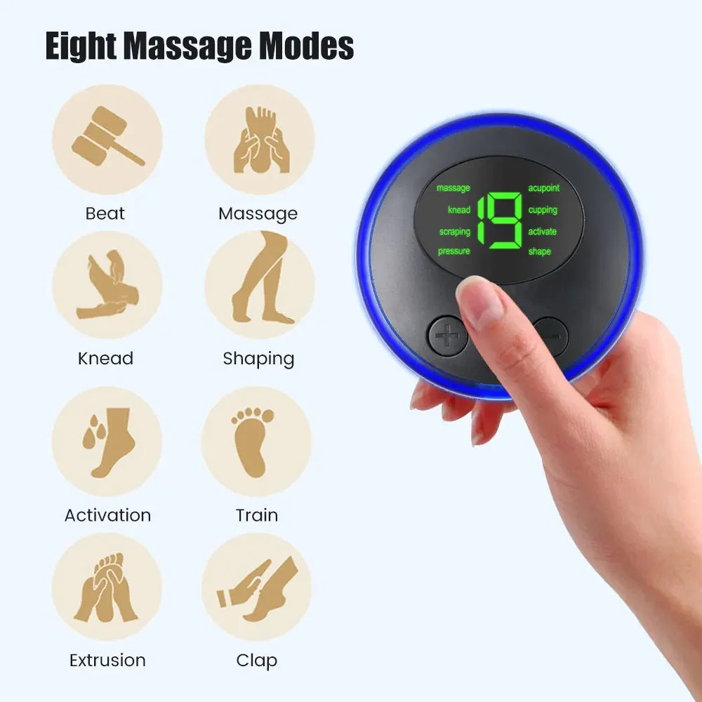 EMS Foot Mat with Controller Electrical Muscle Stimulation Massage +  Electric Neck Massager + Electronic Acupuncture Energy Pen