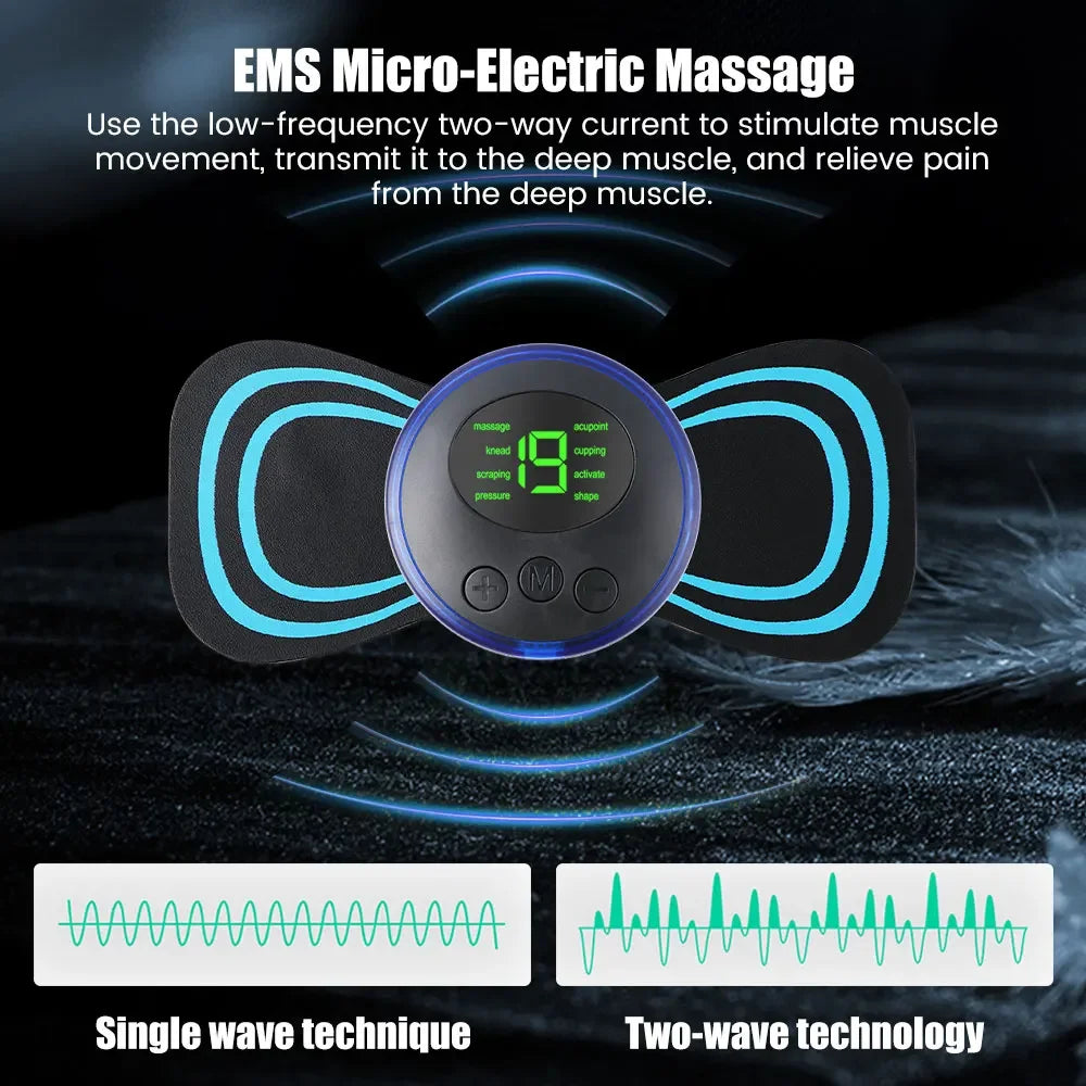 EMS Foot Mat with Controller Electrical Muscle Stimulation Massage +  Electric Neck Massager + Electronic Acupuncture Energy Pen