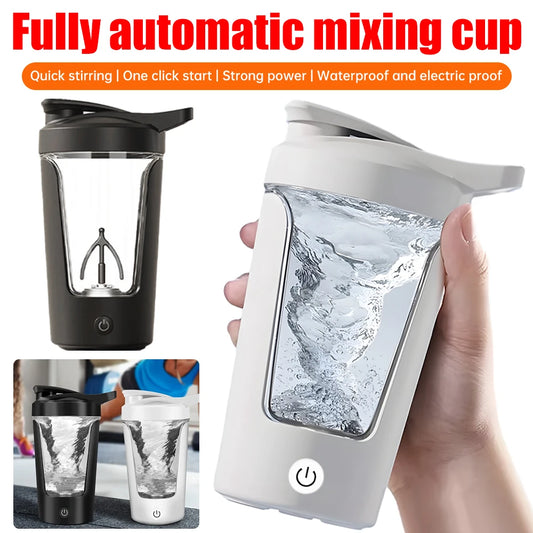 350ML Electric Protein Shaker Blender Fully Automatic Vortex Mixing Cup Bottle Eco Leakproof Fitness Cup for Travel Home Office