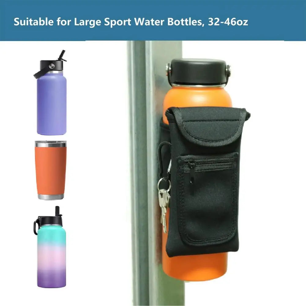 Magnetic Portable Gym Water Bottle Bag Magnetic Bottle Sleeve Pouch Gym Phone Sling Bag Easy Attachment To Metal Surface