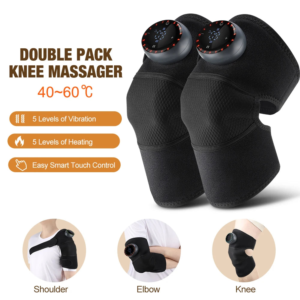 3-in-1 Heated Knee Massager Hot Compress Shoulder Elbow Pads With Electric Knee Heating Pad Physiotherapy To Relieve Joint Pain