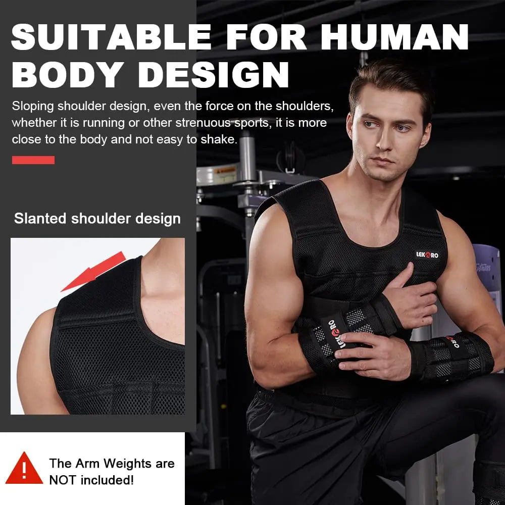 Weight-Bearing Vest Fitness Running Weight-Bearing Strength Training Gym Adjustable Weight Can Be Customized Sports Sand Clothes