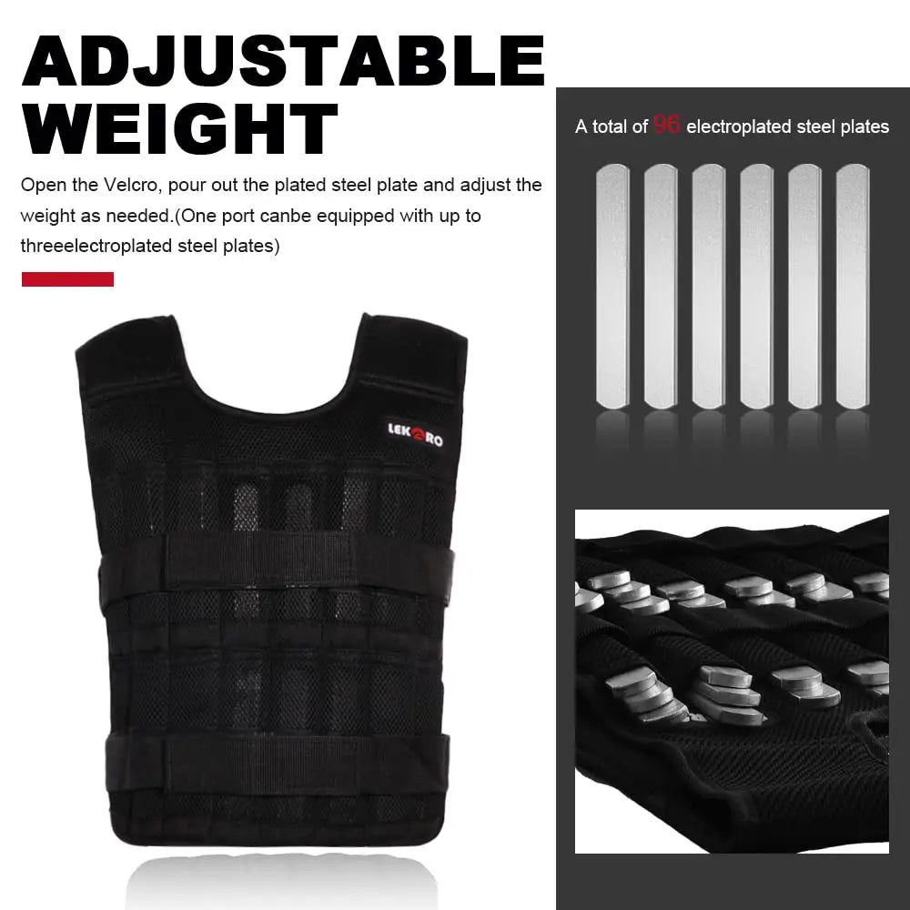 Weight-Bearing Vest Fitness Running Weight-Bearing Strength Training Gym Adjustable Weight Can Be Customized Sports Sand Clothes