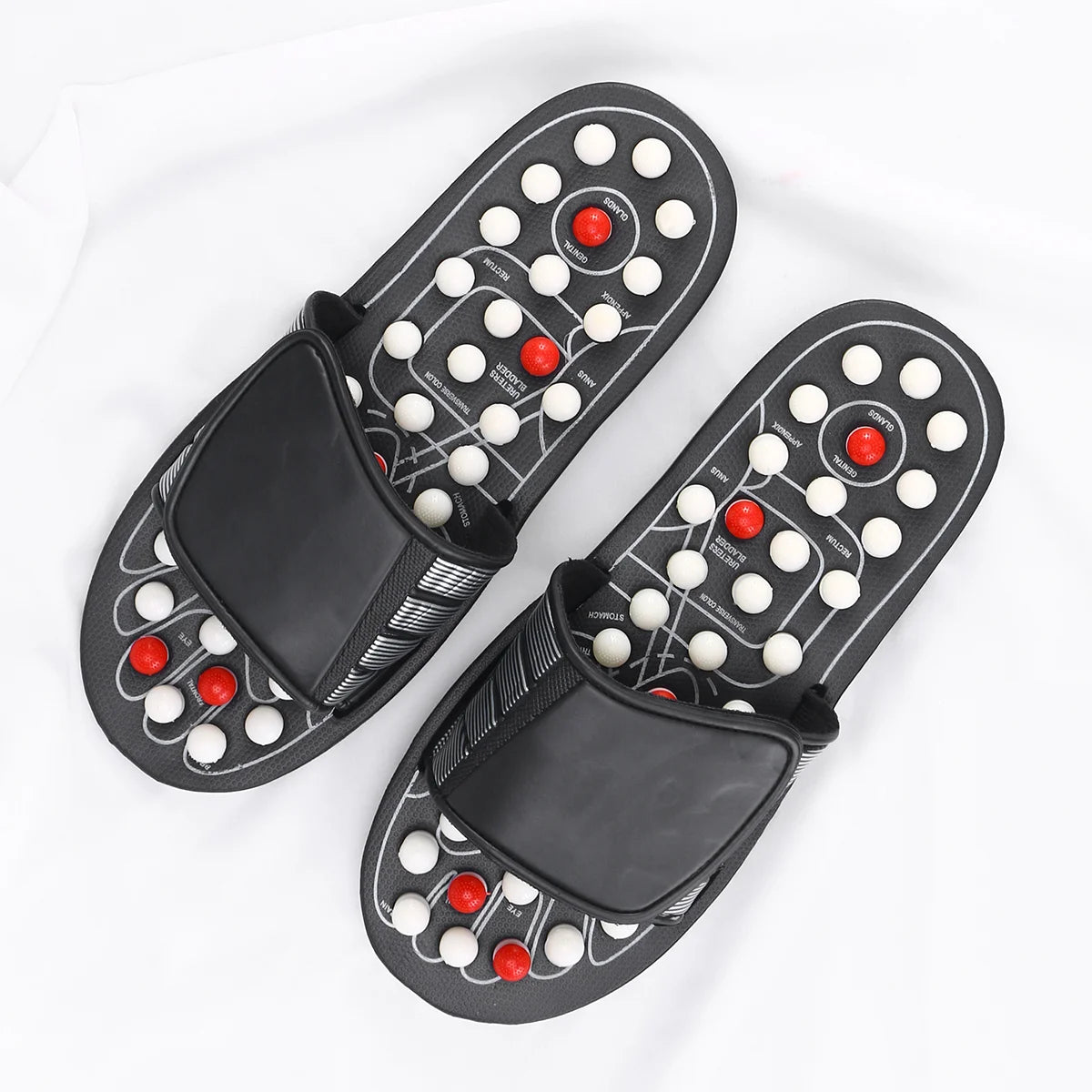 Rotating Tai Chi Gossip Massage Shoes Foot Health Bagua Slippers Magnetic Men and Women