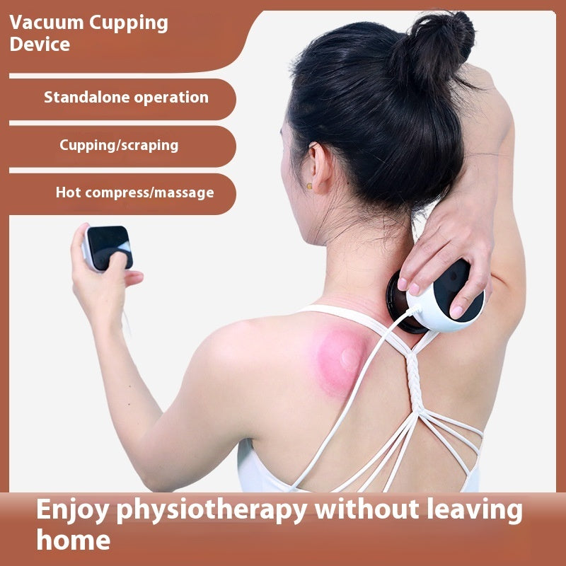 Visual Remote Control Cupping Device With Line Heating Breathing Massage Decompression Integration