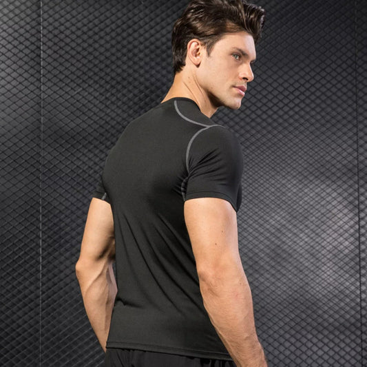 Sports Tights Quick-drying T-shirt Workout Clothes Men's Training Compressing Cloth